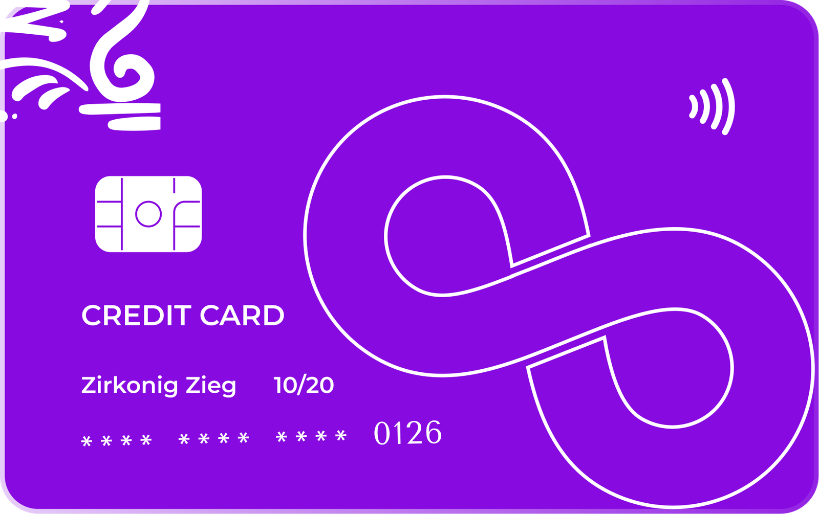 Premium purple card