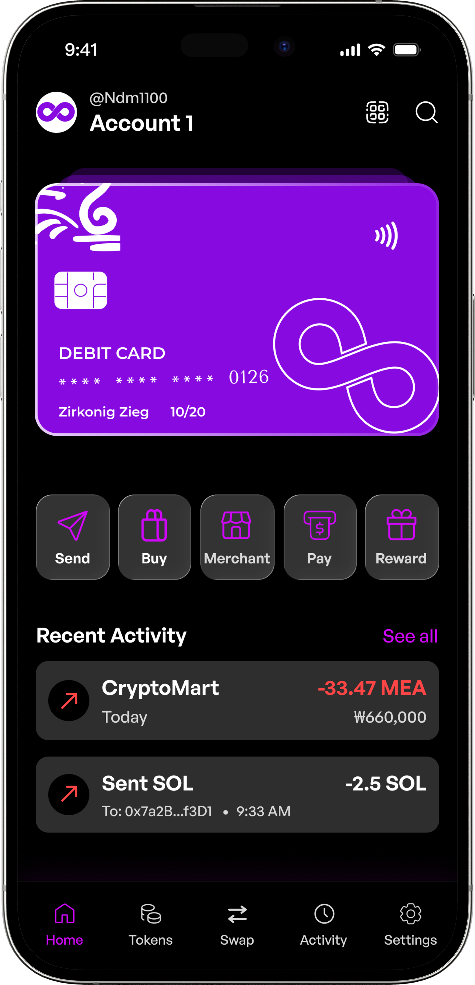 PingPay mobile app
